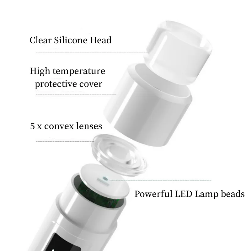 NEW 2 in 1 Silicone Head LCD Display Lamp